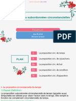 Les Modes Des Subordonnees Circonstencielles