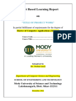 PBL Project Report Format