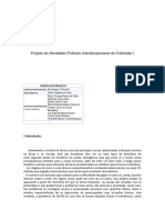 Projeto de Atividades Práticas Interdisciplinares de Extensão I