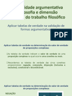 04-Aplicação-Das-Tabelas de Verdade Na Validação de Formas Argumentativas - Revisões)