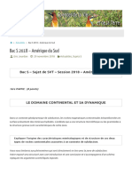 Bac S 2018 - Amérique Du Sud - SVT - Académie de Besançon