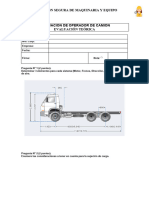 Examen Camion Pipa