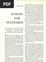 ! eBookS 1958 - Harpers Magazine - School For Statesmen by JOSEPH KRAFT