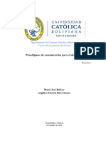 Paradigmas de Comunicación para El Desarrollo - Bolivar Rios