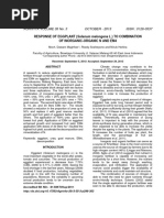 Response of Eggplant Solanum Melongena L To Combin