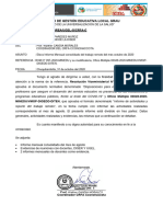 Informe Mensual Consolidado Del Director Del Mes de Octubre