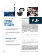 9110D Portable Vibration Calibrator Datasheet DS 0103