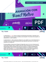 Manejo de Errores - Programacion Con React Native