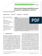 Vision-Aided Three-Dimensional Damage Quantification and Finite Element Model Geometric Updating For Reinforced Concrete Structures