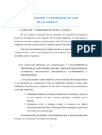 TEMA 1. VariaciÃ N y Variedades de Uso de La Lengua