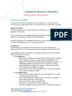 Formulaire D'evaluation Des Ressources Financières: Termes Et Conditions