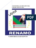 Manifesto Eleitoral Da Renamo para Cidade Maputo 2023 - 082359