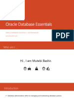 Oracle Database Essentials