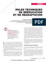 Principales Techniques Rééducation - MK 2017 RDP