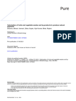 Valorization of Fruits and Vegetable Wastes and by Products To Produce Natural Pigments