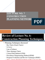 SC431 Lecture No. 7 - Construction Planning Networks