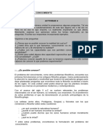 El Problema Del Conocimiento - Filosofia 5° Año