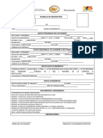 Planilla de Inscripcion