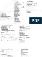 Fórmulas Eletromagnetismo e Eletrodinâmica