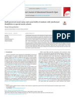 Staff-Perceived Social Status and Social Skills of Students With Intellectual Disabilities in Special Needs Schools