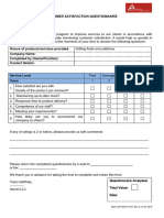 AZO-LMP-QMS-F-027 Customer Satisfaction Questionnaire