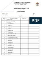 B Form F Section