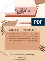 Authority Responsibility Power and Communication