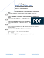 AE 8402 Aircraft Systems and Instruments 13 Mark