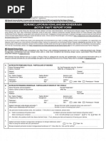 Motor Theft Report Form