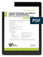 Código Procesal de Familia, Niñez y Adolescencia de La Provincia de Corrientes. Ley 6580 Comentada. 2022. Maria Mercedes Sosa