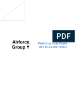 Airforce Group Y: Previous Y Ear P Aper