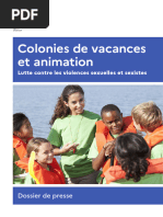 Colonies de Vacances Et Animation Lutte Contre Les Violences Sexuelles