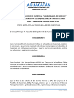 Manual de Normas y Procedimientos de Adquisiciones y Contrataciones para La Municipalidad de Aguacatan, Departamento de Huehuetenango