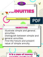 Simple and General Annuities True