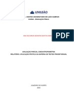 Avaliação Parcial AV2 - Modelo Relatório Cineantropometria 2023.2