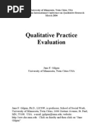 Qualitative Practice Evaluation