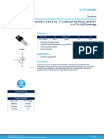 N-Channel 650 V, 0.60 Ω Typ., 7 A Mdmesh M2 Power Mosfet In A To-220Fp Package