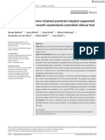 Clinical Oral Implants Res - 2021 - Wolfart - Cemented Versus Screw Retained Posterior Implant Supported Single Crowns A