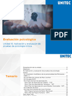 Unidad 10 - Aplicación y Evaluación de Pruebas de Psicología Clínica - MD