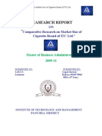 Comparative Research On Market Size of Cigarette Brand of IT