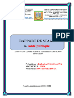 Rapport de Stage de Santé Publique, UEA