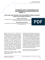 Agricultura Urbana e Periurbana Limites e Possibilidades de Constituição de Um Sistema Agroalimentar Localizado No Município de Teresina