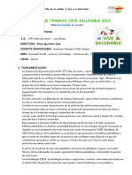 Plan de Trabajo Vida Saludable Iei 375