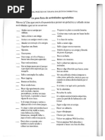 Lista de Actividades - Placenteras