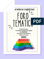 Foro Tematico - Vasquez-Operadores Logisticos