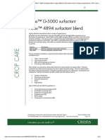 Atlas™ G-5000 Surfactant Atlox™ 4894 Surfactant Blend - Highly Effective Emulsifiers With A Variety of Applications - PDF - Emulsion - Surfactant