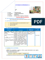 Sesiones de Aprendizaje y Fichas 08 Al 12 de Agosto.