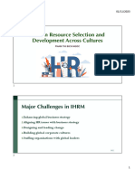 Human Resource Selection and Development Across Cultures: Major Challenges in IHRM