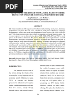 Analysis of The Effect of Financial Ratio On Share