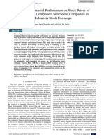 The Effect of Financial Performance On Stock Price